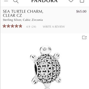 Pandora turtle charm